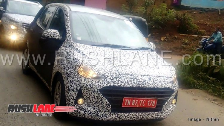 2019 Hyundai Grand i10 spied testing with QXi (Maruti Vitara Brezza rival)