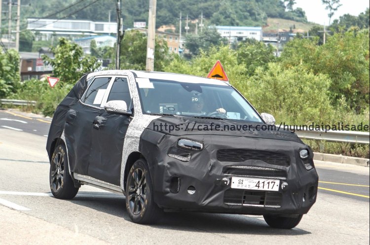 Kia SP production version Kia Tusker spied