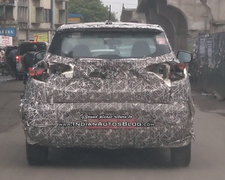Mahindra S201 base variant rear spied