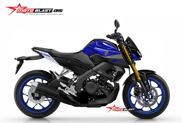 Yamaha Xabre 150 Yamaha M-Slaz MT-15 Facelift Rendering - Blue