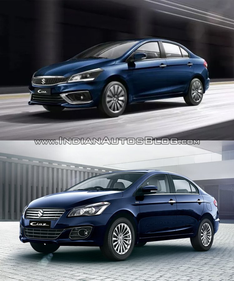 Maruti Ciaz Old Vs New - Comparison of Exterior, Interior, Specifications