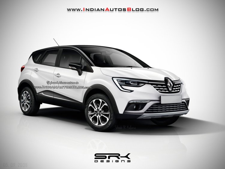 2019 Renault Captur Facelift Rendering