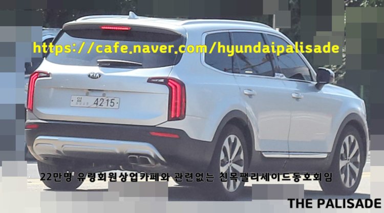Production Kia Telluride Rear Three Quarters Spy
