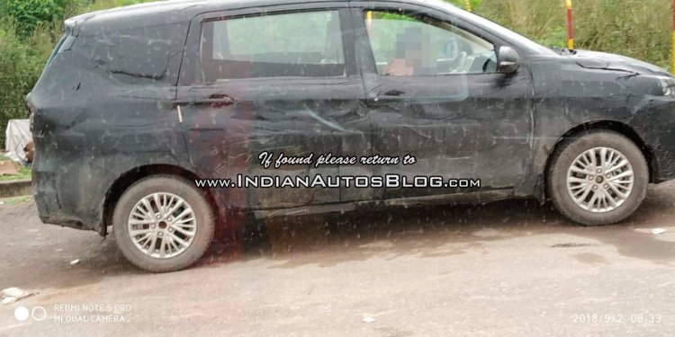 2018 Maruti Ertiga spied testing ahead of festive season launch