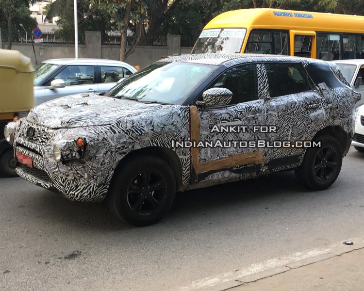 Tata Harrier Spy Image Front Three Quarters