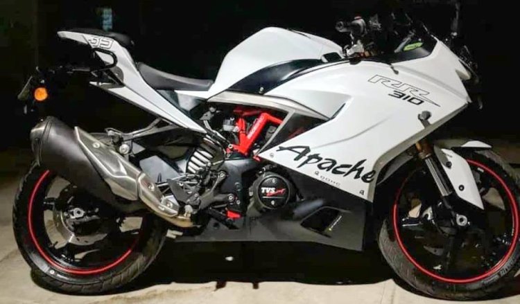 White Painted TVS Apache RR310 - Side
