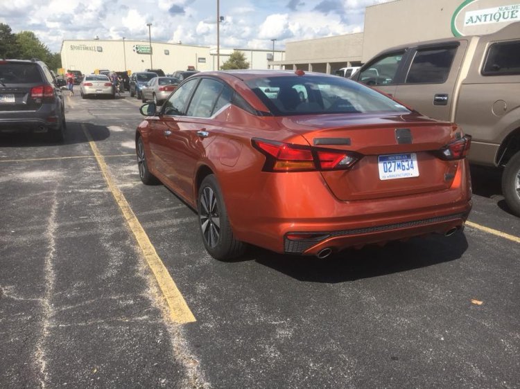 2019 Nissan Altima Sr Rear Three Quarters Spy Shot