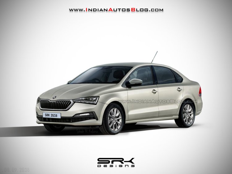 2019 Skoda Rapid Facelift Rendering