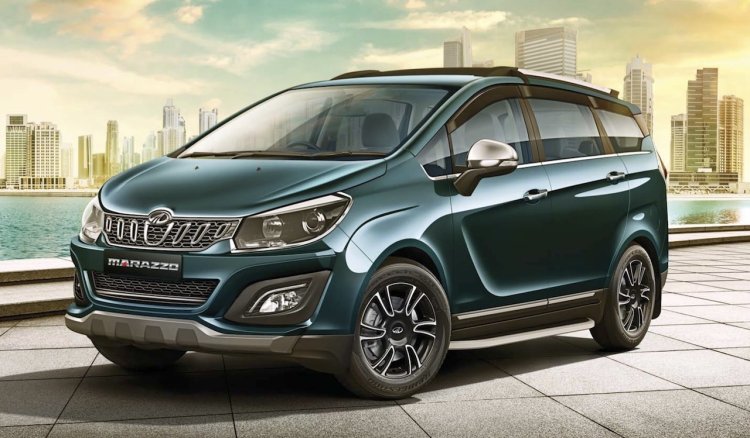 Accessorised Mahindra Marazzo Front Three Quarters