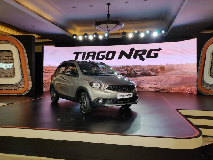 Tata Tiago Nrg Front Three Quarters Launch Event