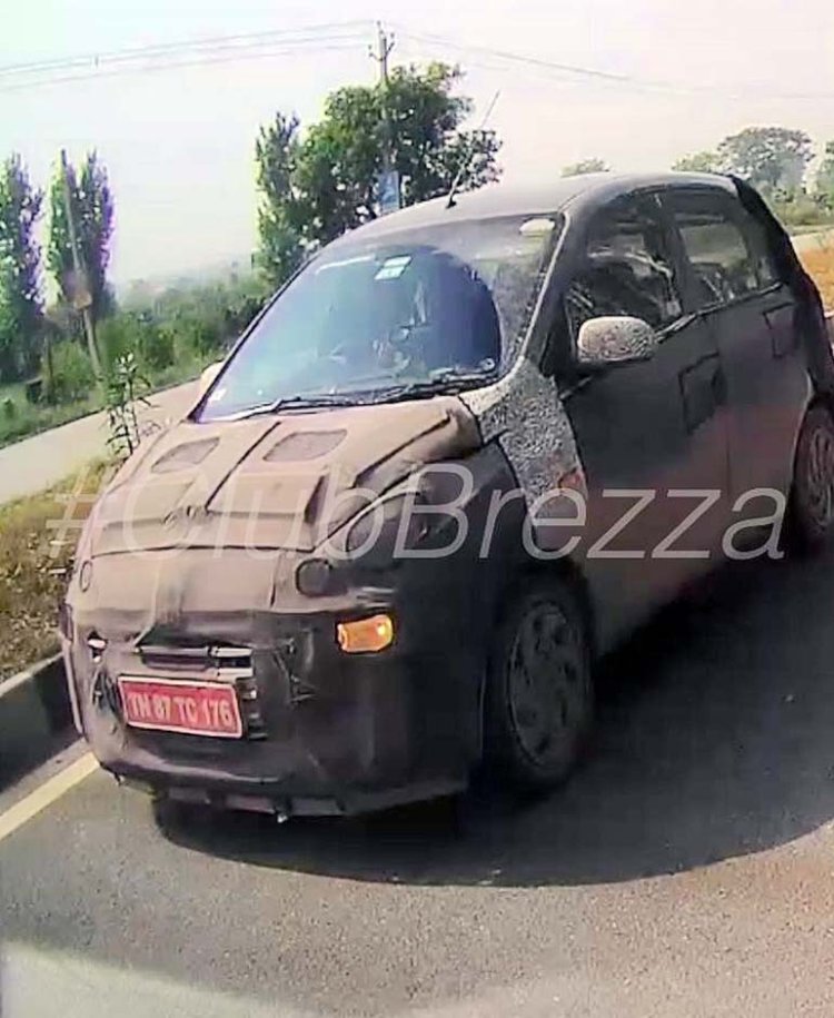 Hyundai Ah2 Santro Foglamp On Spy Image Front Thre
