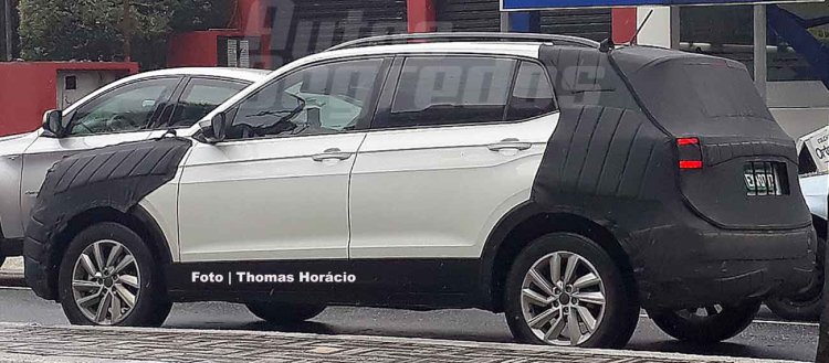 VW T-Cross Brazil Spy Image Rear Three Quarters