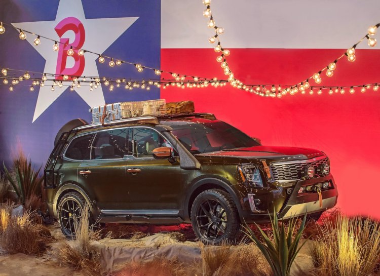 Production Kia Telluride Front Three Quarters