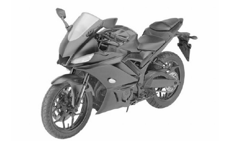 2019 Yamaha YZF-R3 Patent Images Front Three Quarter