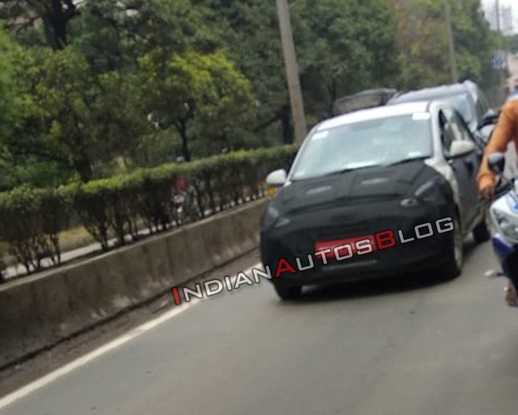 2019 Hyundai Grand I10 Front Three Quarters Spy Sh