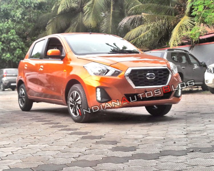 2018 Datsun Go Facelift Front Three Quarters Spy S