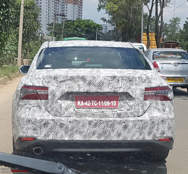 2019 Toyota Camry Rear Spy Shot India