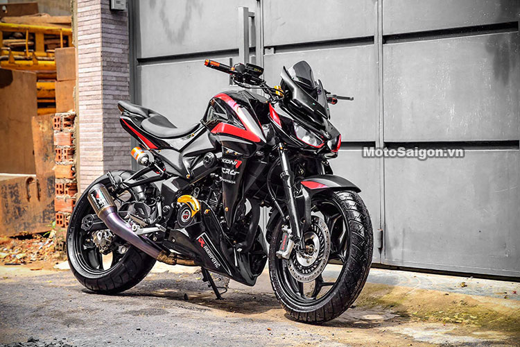 Bajaj Pulsar Ns 200 To Kawasaki Z1000 Right Front