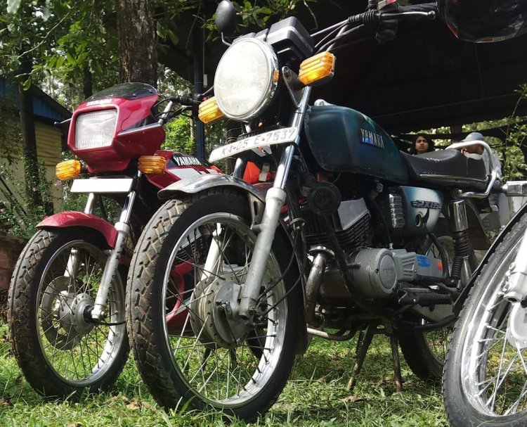 Modified Yamaha Rx100 By Vivek Muniyappa Left Front