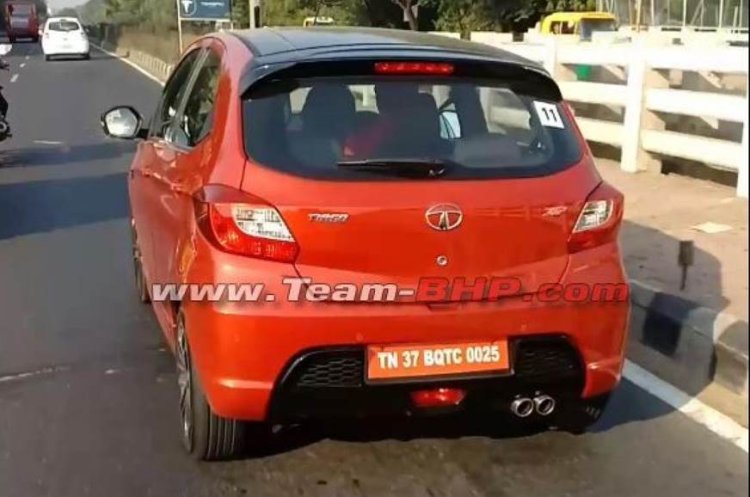 Tata Tiago Jtp Red Black Production Spec Rear Imag