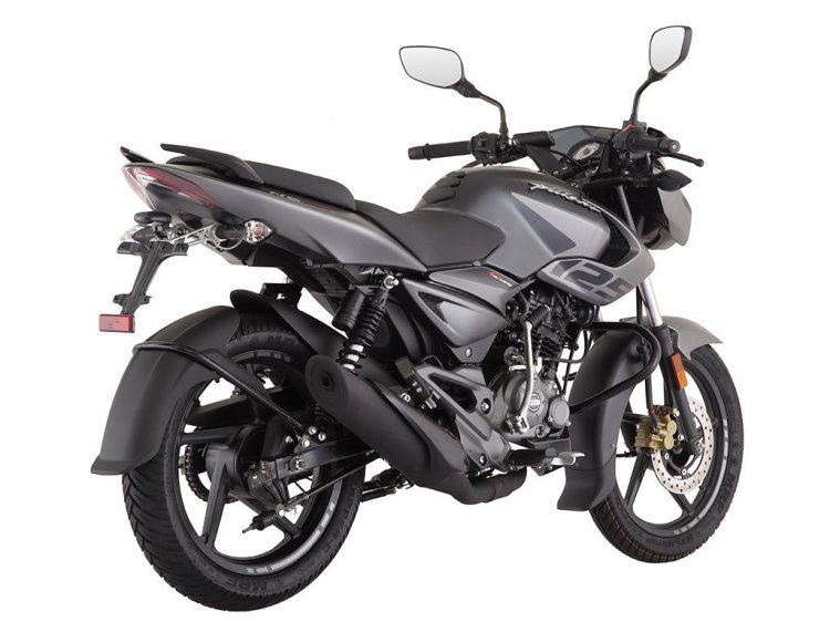 Bajaj Pulsar NS125 Black Press Image Right Rear Quarter