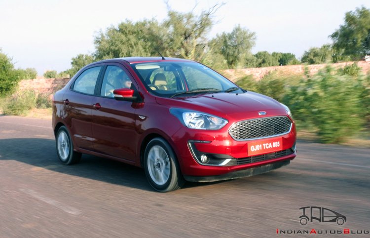 2018 Ford Aspire Facelift Review Action Image Fron