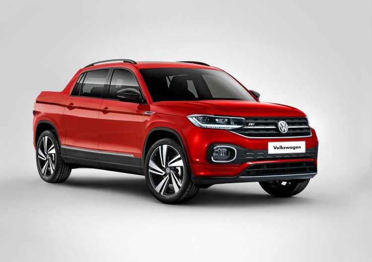 Vw T Cross Pickup Front Three Quarters Rendering