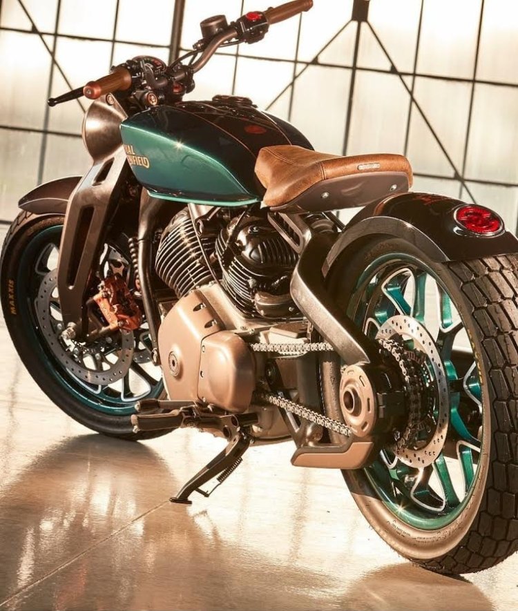 Royal Enfield Concept Kx Bobber V Twin Rear Quarte