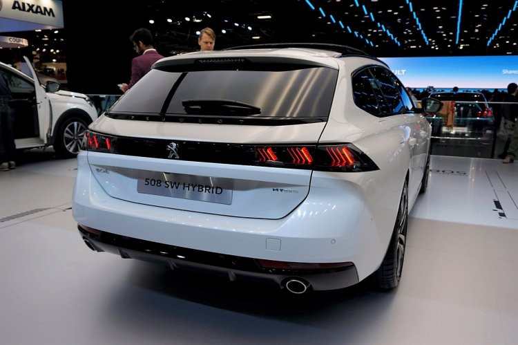 Peugeot 508 Sw Hybrid Rear At 2018 Paris Auto Show