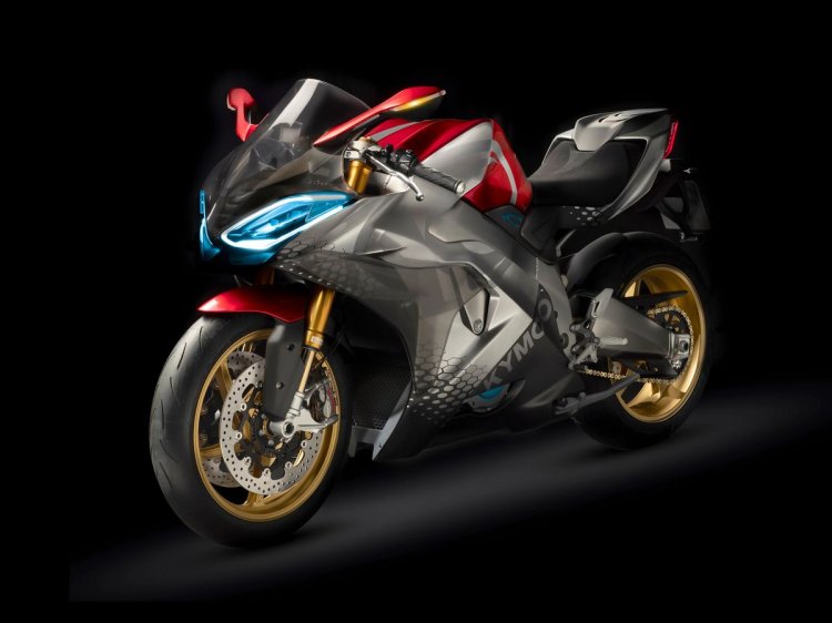 Kymco Supernex Left Front Quarter Press Image