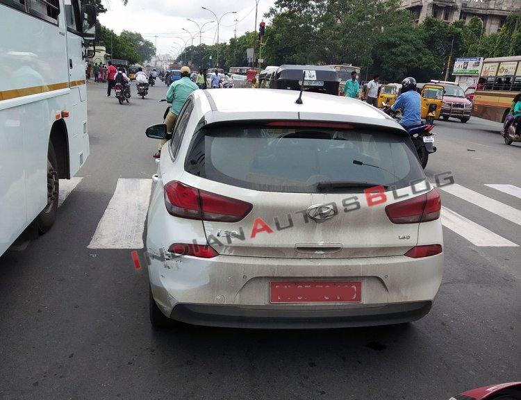 Hyundai I30 Spy Image Chennai India Rear 2
