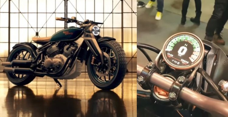 Royal Enfield Kx Bobber Concept Instrument Console