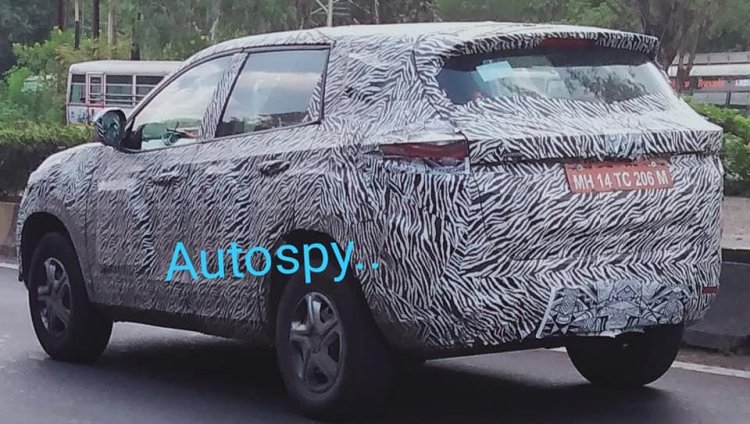 Tata Harrier Base Model Spy Image Rear Three Quart