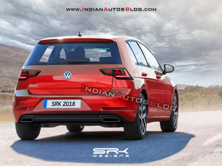 Next Gen Vw Golf Rear Three Quarters Rendering