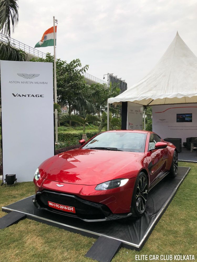 Aston Martin Vantage Showcased Mumbai India Image