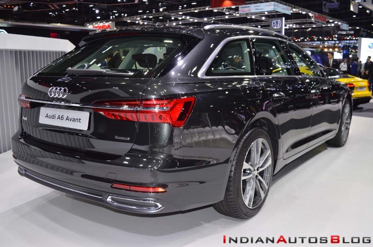 Audi A6 Avant Motor Expo 2018 Images Rear Three Qu