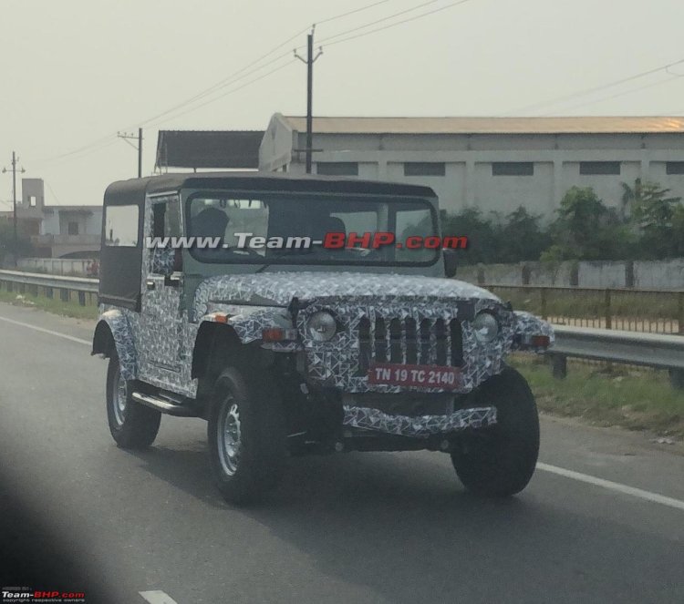 Next Gen Mahindra Thar Front Three Quarters Spy Sh