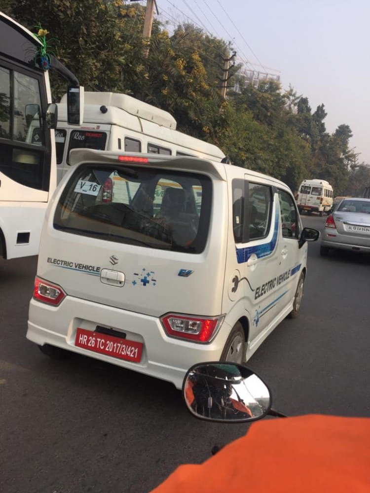 Suzuki Wagon R electric spotted testing in Gurugram