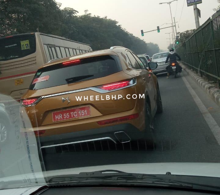 Ds 7 Crossback Spy Images India Rear 1