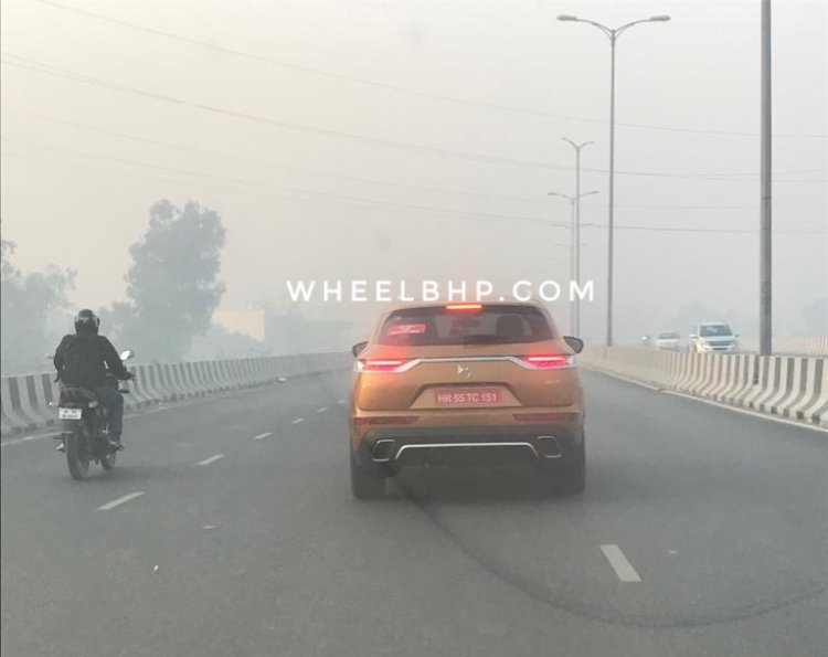 Ds 7 Crossback Spy Images India Rear 2