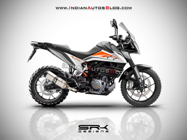 Ktm 390 Adventure 2019 Iab Render Right Side