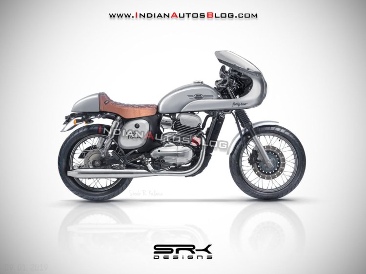 Jawa Forty Two Cafe Racer Iab Render Right Side
