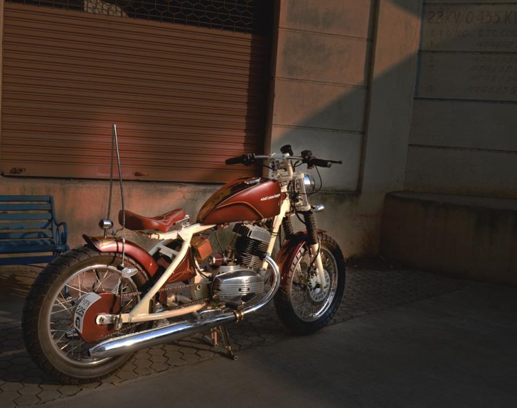 Yezdi 250 Bobber By Indi Custom Garage Right Rear