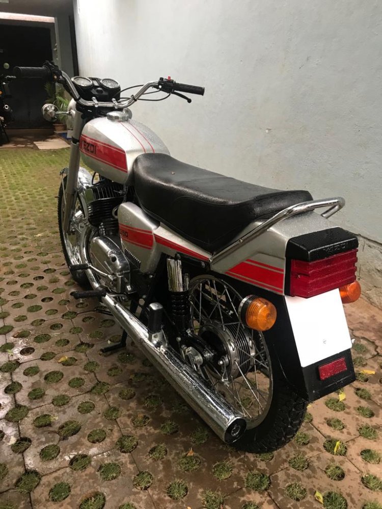 1987 Yezdi 350 Twin By R Deena Left Rear Quarter