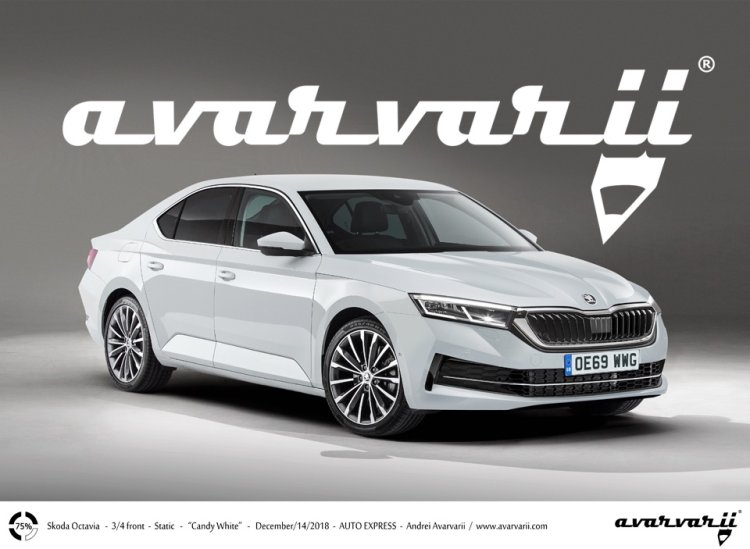 2020 Skoda Octavia Front Three Quarters Rendering