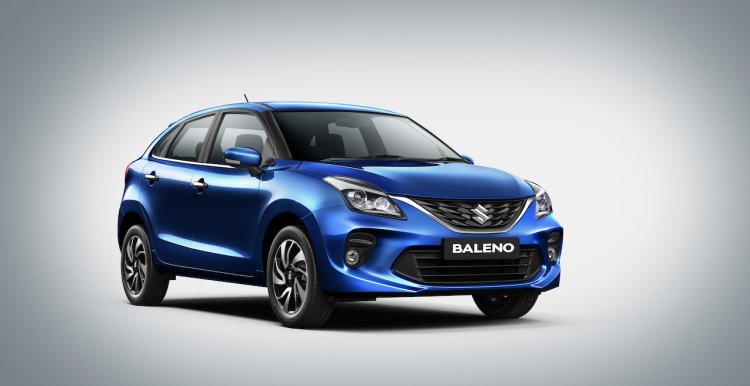 2019 Maruti Baleno Facelift Front Three Quarters