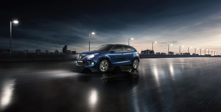 2019 Maruti Baleno Facelift Front Three Quarters D