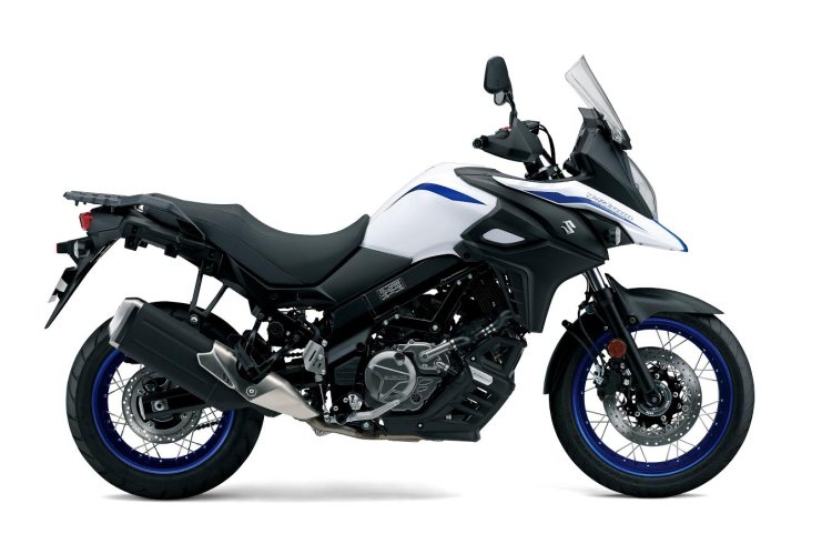 2019 Suzuki V Strom 650 Xt White Launched Side Pro