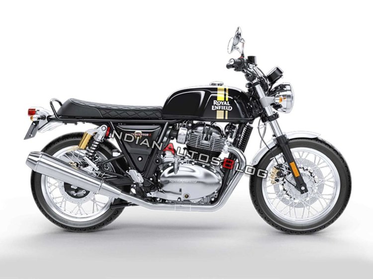 RE Interceptor 650 improvised with the Continental 650's fuel tank