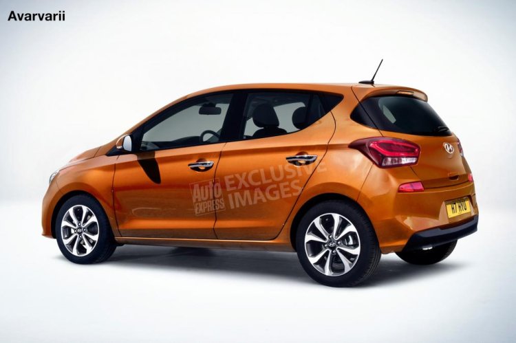 2020 Hyundai I10 Rendering Rear Three Quarters